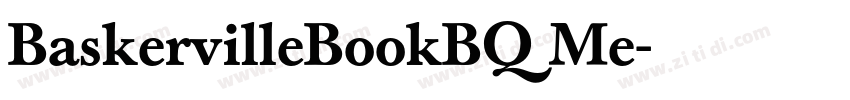 BaskervilleBookBQ Me字体转换